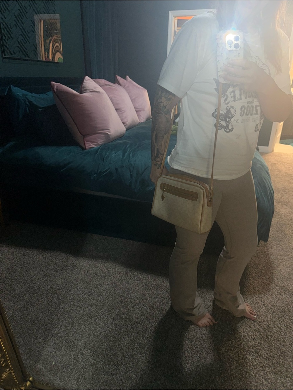 1980s Gucci Micro GG Vintage Crossbody - Picture 8 of 11